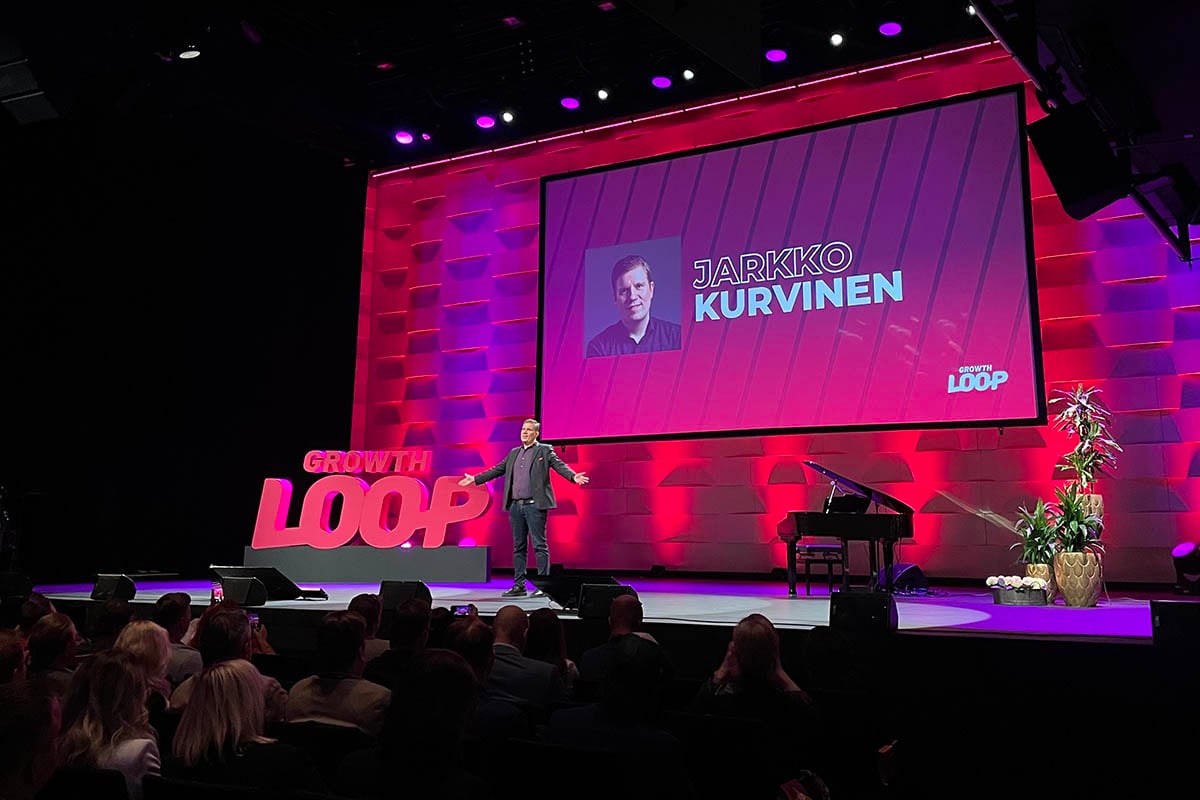 Growth LOOP kasvutapahtuman perustaja Jarkko Kurvinen